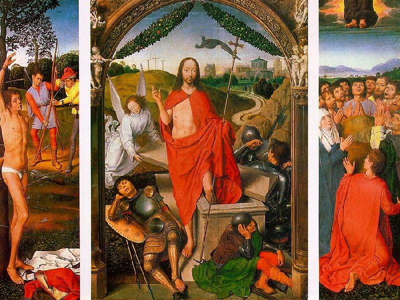 Resurrection Triptych, Hans Memling